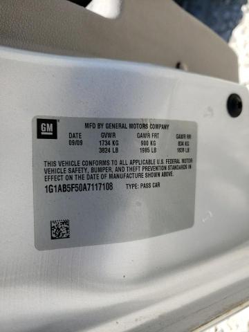 Photo 10 from auction – 2010 CHEVROLET COBALT LS with VIN 1G1AB5F50A7117108