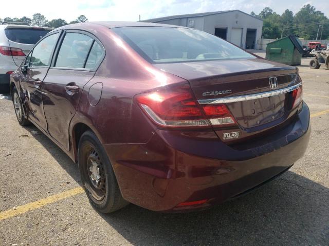 Photo 3 from auction – 2014 HONDA CIVIC LX with VIN 19XFB2F54EE052555