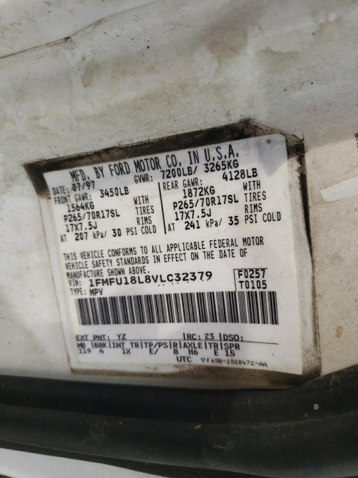 Photo 10 from auction – 1997 FORD EXPEDITION with VIN 1FMFU18L8VLC32379