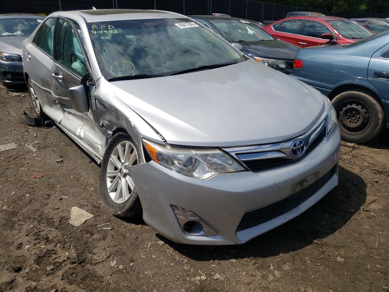 TOYOTA CAMRY HYBR 2012 with VIN 4T1BD1FK7CU014532 - Photo from auction
