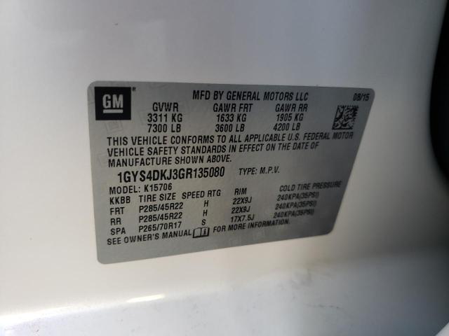 Photo 10 from auction – 2016 CADILLAC ESCALADE P with VIN 1GYS4DKJ3GR135080