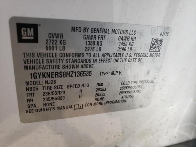 Photo 10 from auction – 2017 CADILLAC XT5 PREMIU with VIN 1GYKNERS8HZ136535