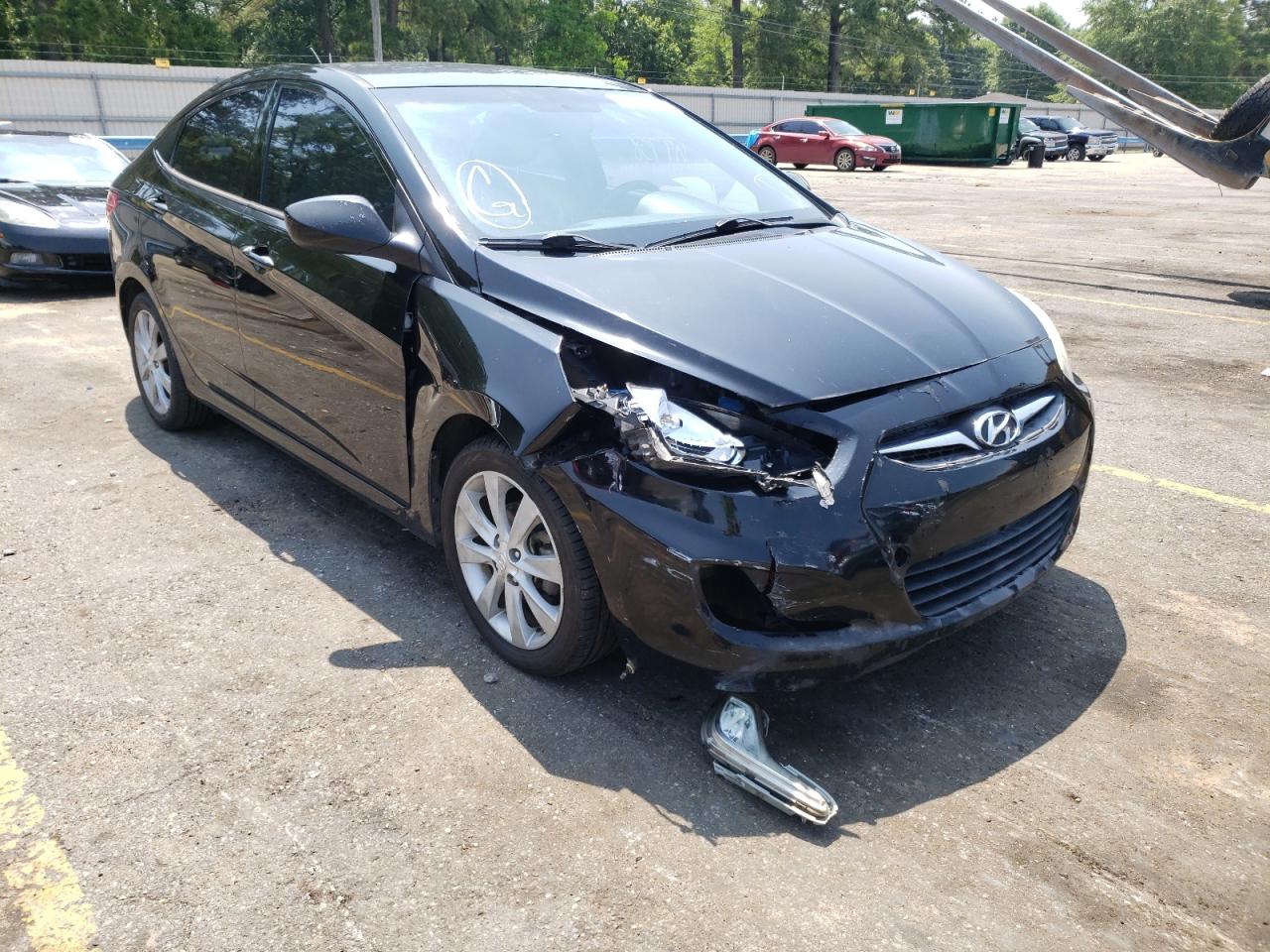 HYUNDAI ACCENT GLS 2013 with VIN KMHCU4AE2DU288519 - Photo from auction