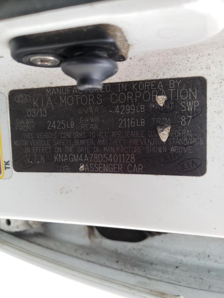 Photo 10 from auction – 2013 KIA OPTIMA with VIN KNAGM4A78D5401128