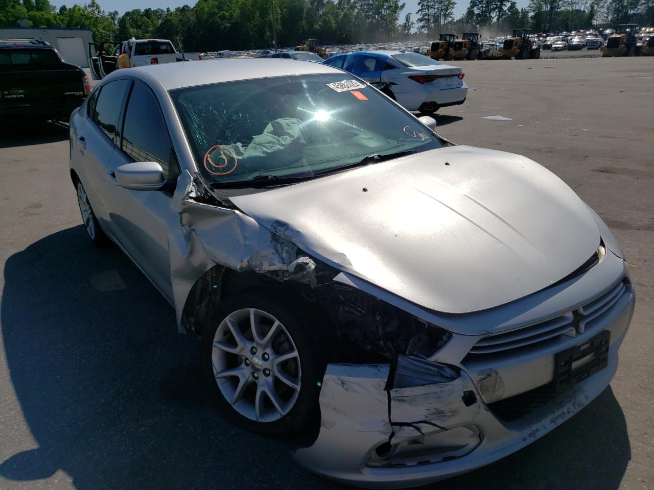 DODGE DART SXT 2013 with VIN 1C3CDFBA9DD233128 - Photo from auction