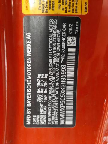 Photo 10 from auction – 2019 MINI COOPER with VIN WMWXP5C5XK2H95998