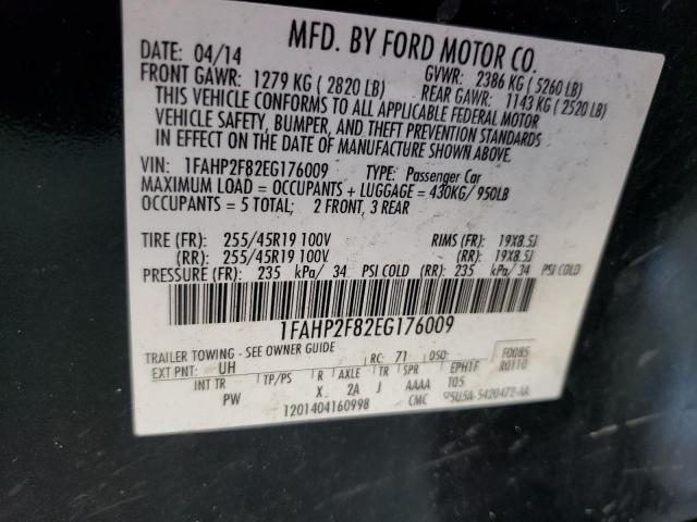 Photo 10 from auction – 2014 FORD TAURUS LIM with VIN 1FAHP2F82EG176009