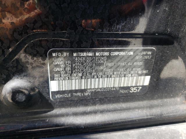 Photo 10 from auction – 2018 MITSUBISHI OUTLANDER with VIN JA4AP3AU2JZ014475