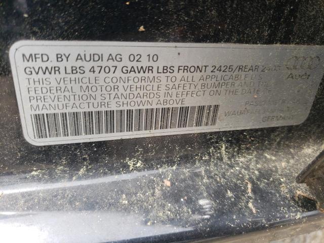 Zdjęcie 10 z aukcji – 2010 AUDI A4 PREMIUM z VIN WAUAFAFL3AN050371