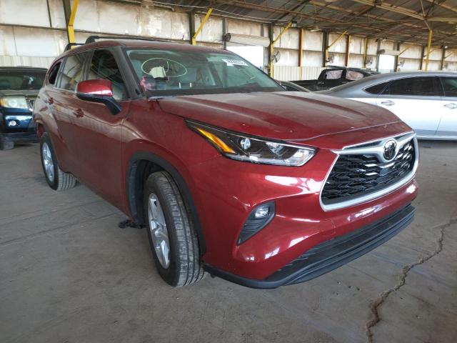 TOYOTA HIGHLANDER 2021 with VIN 5TDZZRAH7MS051990 - Photo from auction