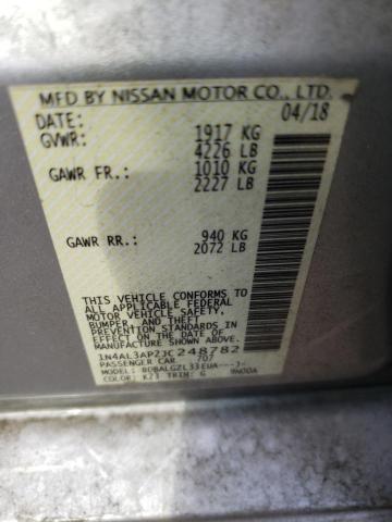 Photo 10 from auction – 2018 NISSAN ALTIMA 2.5 with VIN 1N4AL3AP2JC248782