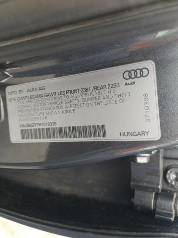 Photo 10 from auction – 2017 AUDI A3 PREMIUM with VIN WAUB8GFF7H1019315