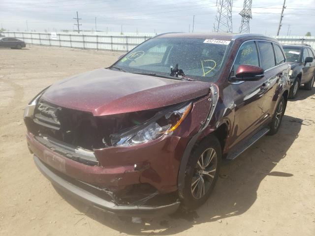 Photo 2 from auction – 2016 TOYOTA HIGHLANDER with VIN 5TDJKRFHXGS262003