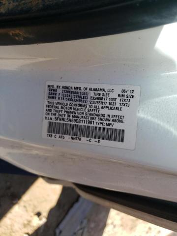 Zdjęcie 10 z aukcji – 2012 HONDA ODYSSEY EX z VIN 5FNRL5H69CB111981