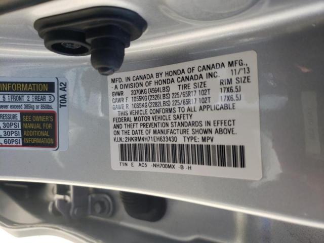 Photo 10 from auction – 2014 HONDA CR-V EXL with VIN 2HKRM4H71EH633430