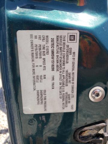 Photo 10 from auction – 1998 GMC SIERRA C15 with VIN 2GTEC19M5W1518286