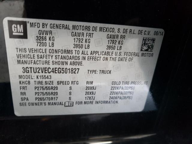Photo 10 from auction – 2014 GMC SIERRA K15 with VIN 3GTU2VEC4EG501827