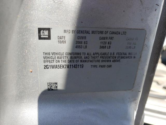 Photo 10 from auction – 2010 CHEVROLET IMPALA LS with VIN 2G1WA5EK7A1143119