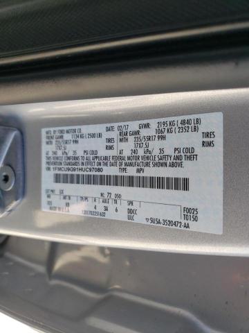 Photo 10 from auction – 2017 FORD ESCAPE SE with VIN 1FMCU9G91HUC97080