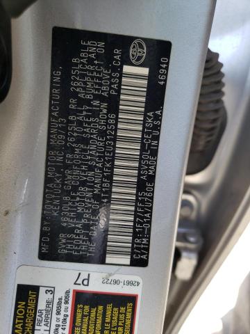 Photo 10 from auction – 2014 TOYOTA CAMRY L with VIN 4T1BF1FK1EU312586