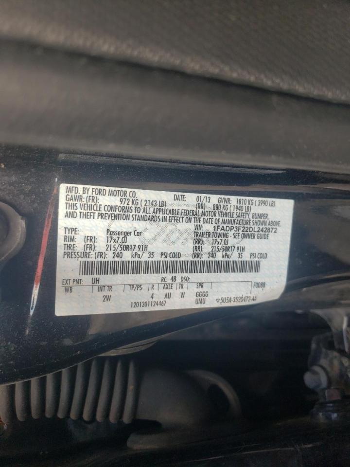 Photo 10 from auction – 2013 FORD FOCUS SE with VIN 1FADP3F22DL242872