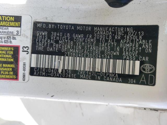 Photo 10 from auction – 2013 TOYOTA COROLLA BA with VIN 2T1BU4EE3DC041341