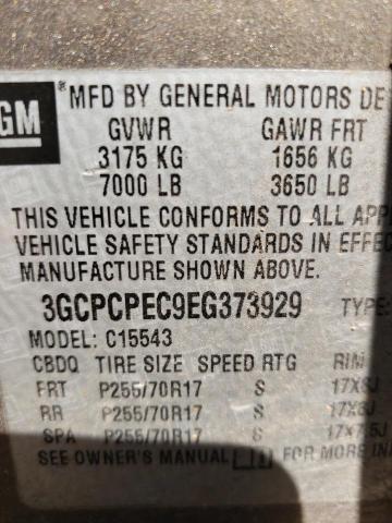 Foto 1 de la subasta – 2014 CHEVROLET SILVERADO con VIN 3GCPCPEC9EG373929