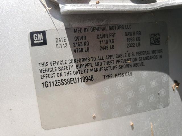 Photo 10 from auction – 2014 CHEVROLET IMPALA LT with VIN 1G1125S38EU113948