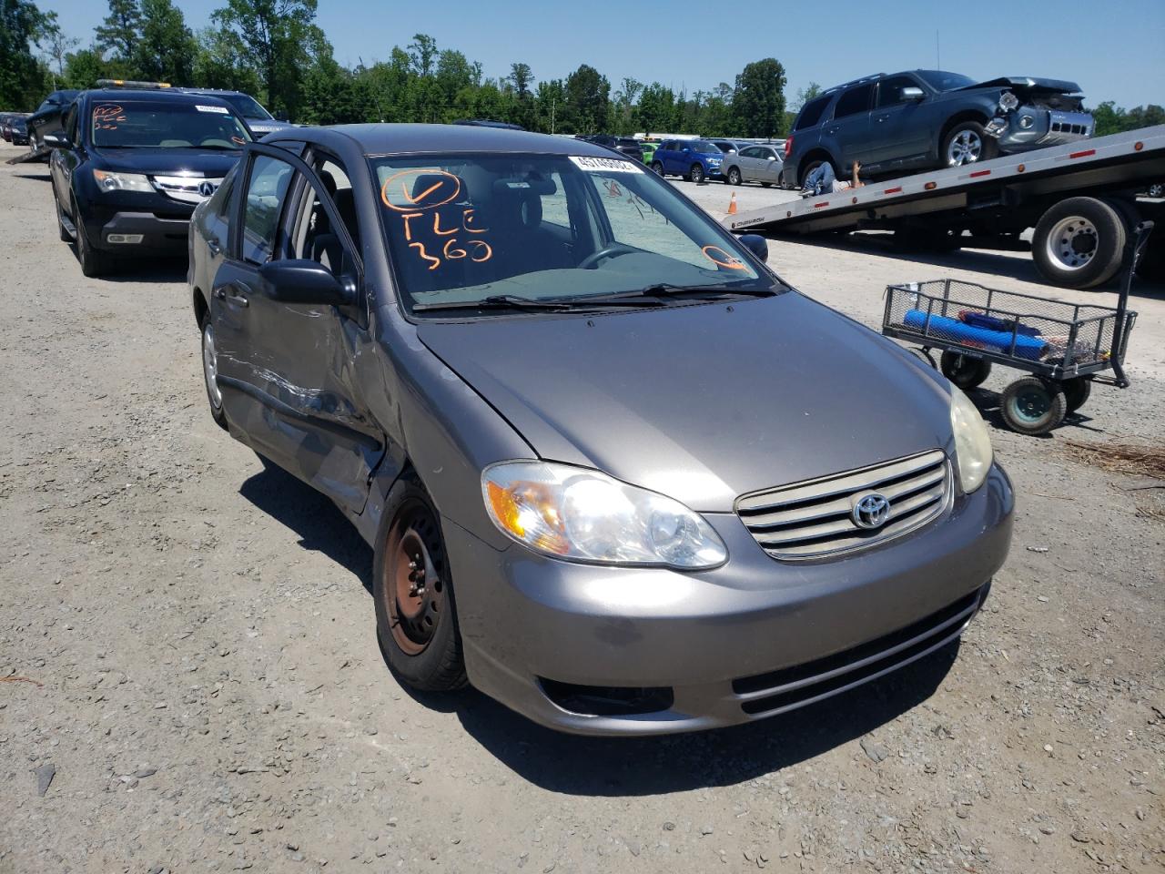 TOYOTA COROLLA CE 2003 with VIN 1NXBR32E33Z176025 - Photo from auction