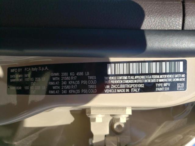 Photo 10 from auction – 2016 JEEP RENEGADE L with VIN ZACCJBBT8GPD51062