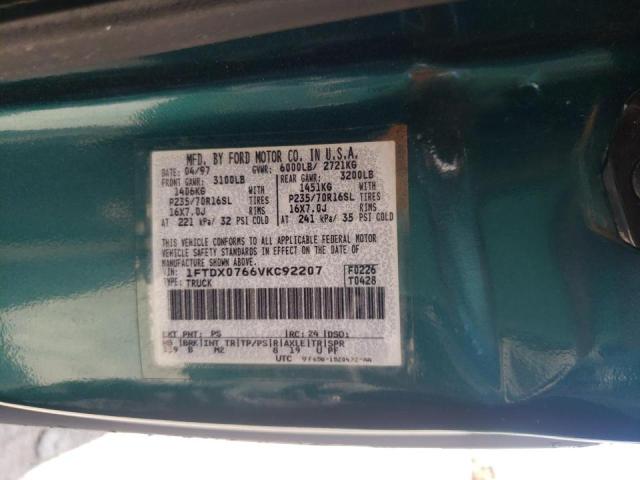 Photo 10 from auction – 1997 FORD F150 with VIN 1FTDX0766VKC92207
