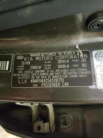 Photo 10 from auction – 2010 KIA FORTE EX with VIN KNAFU4A25A5191731