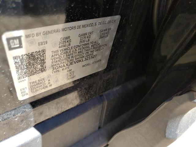 Photo 10 from auction – 2019 CHEVROLET EQUINOX LT with VIN 3GNAXJEV0KL321527