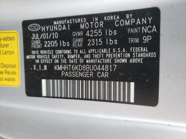 Photo 10 from auction – 2011 HYUNDAI GENESIS CO with VIN KMHHT6KD8BU044817