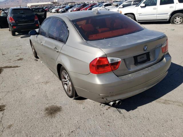 Photo 3 from auction – 2008 BMW 328 I with VIN WBAVA37518NL18971