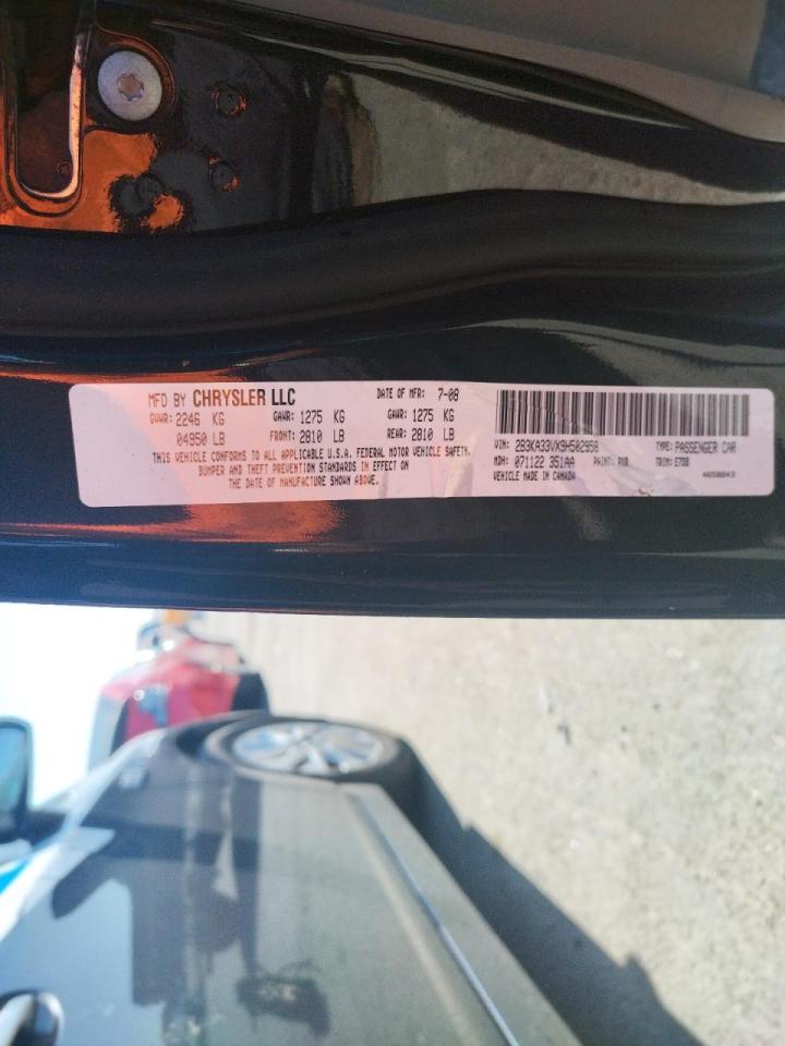 Photo 10 from auction – 2009 DODGE CHARGER SX with VIN 2B3KA33VX9H502958