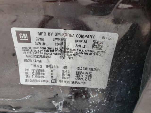 Photo 10 from auction – 2015 BUICK ENCORE with VIN KL4CJGSB2FB184558
