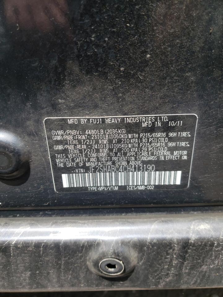 Photo 10 from auction – 2012 SUBARU FORESTER 2 with VIN JF2SHABC4CH413190