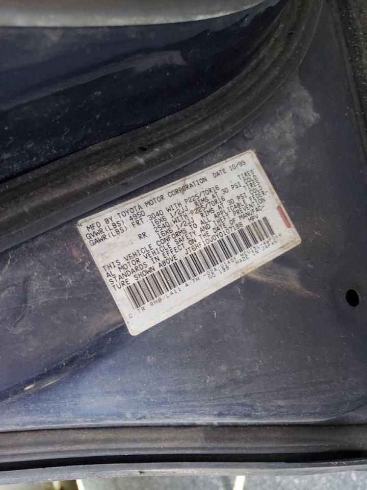 Photo 10 from auction – 2000 LEXUS RX 300 with VIN JT6HF10U0Y0107188