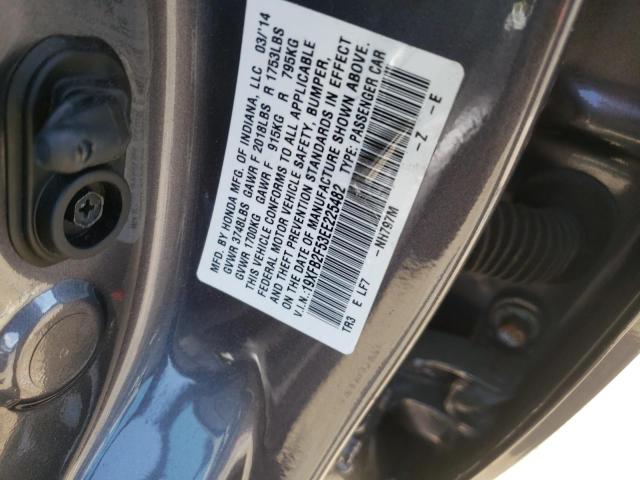 Photo 10 from auction – 2014 HONDA CIVIC LX with VIN 19XFB2F53EE225482