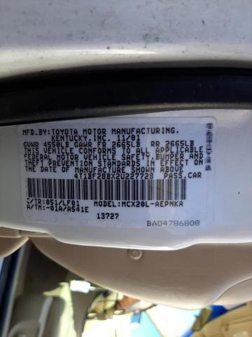 Photo 10 from auction – 2002 TOYOTA AVALON XL with VIN 4T1BF28BX2U227728