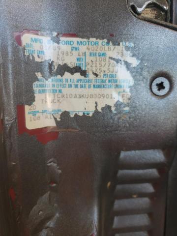 Photo 10 from auction – 1989 FORD RANGER with VIN 1FTCR10A3KUB00901