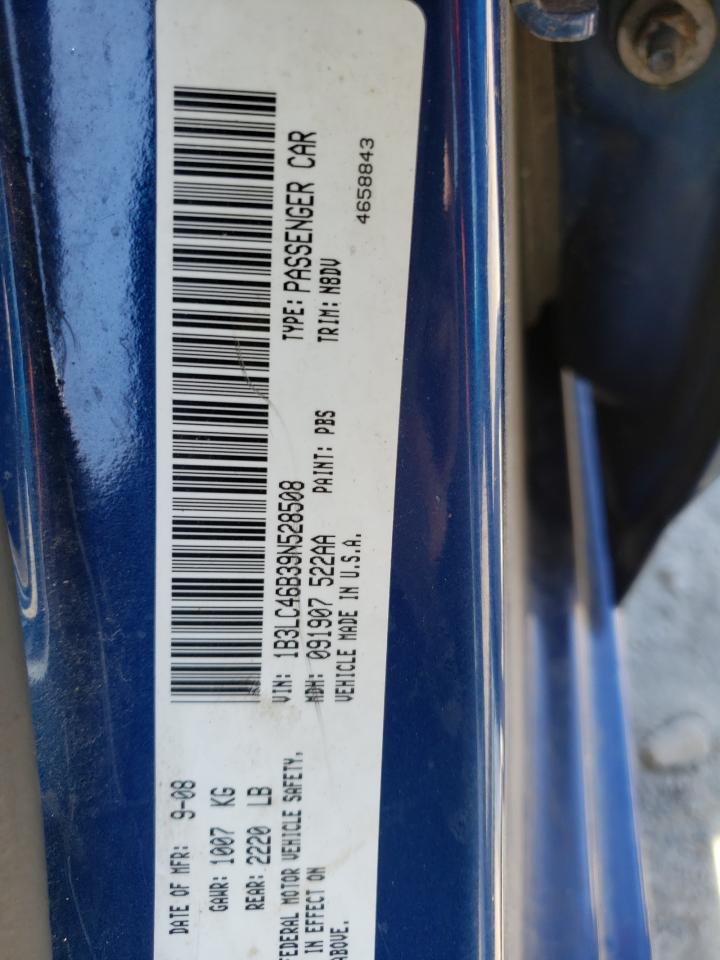 Photo 10 from auction – 2009 DODGE AVENGER SE with VIN 1B3LC46B39N528508