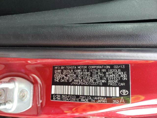 Photo 10 from auction – 2013 TOYOTA SCION XD with VIN JTKKUPB43D1033718