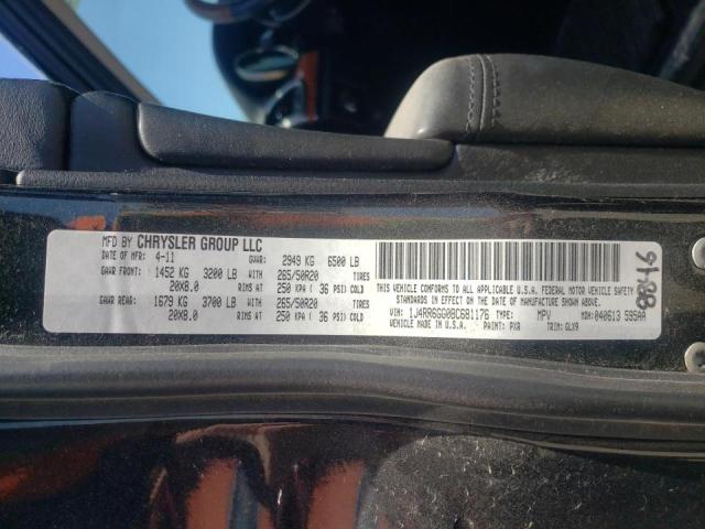 Photo 10 from auction – 2011 JEEP GRAND CHER with VIN 1J4RR6GG0BC681176