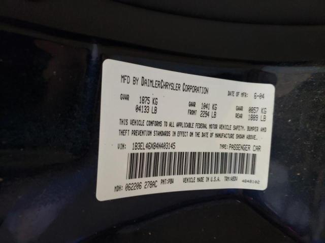 صورة رقم 10 من المزاد - 2004 DODGE STRATUS SX مع VIN 1B3EL46X84N403145