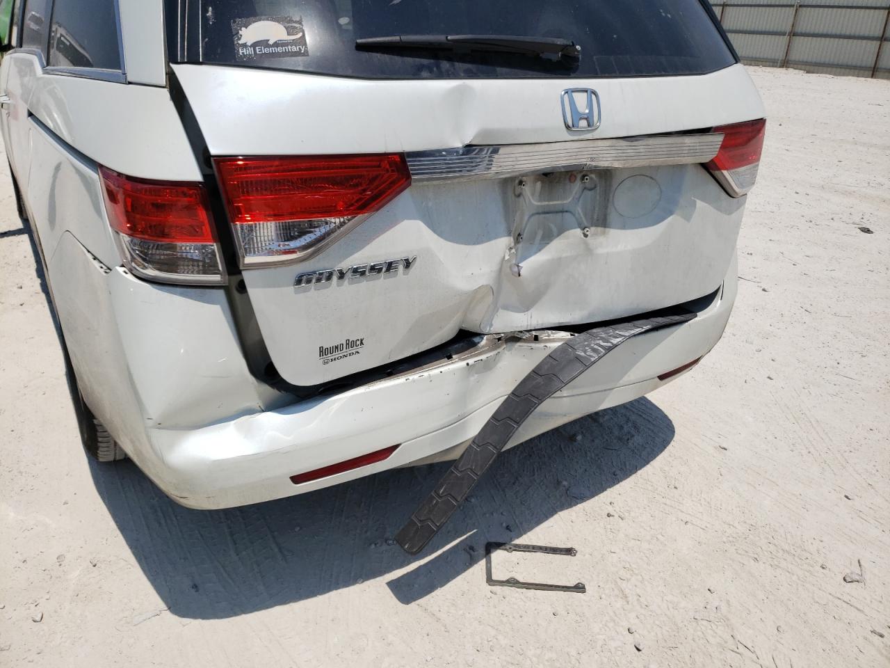 Photo 9 from auction – 2014 HONDA ODYSSEY EX with VIN 5FNRL5H47EB005434