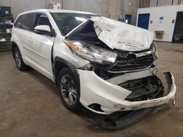 TOYOTA HIGHLANDER 2014 with VIN 5TDBKRFH2ES042484 - Photo from auction