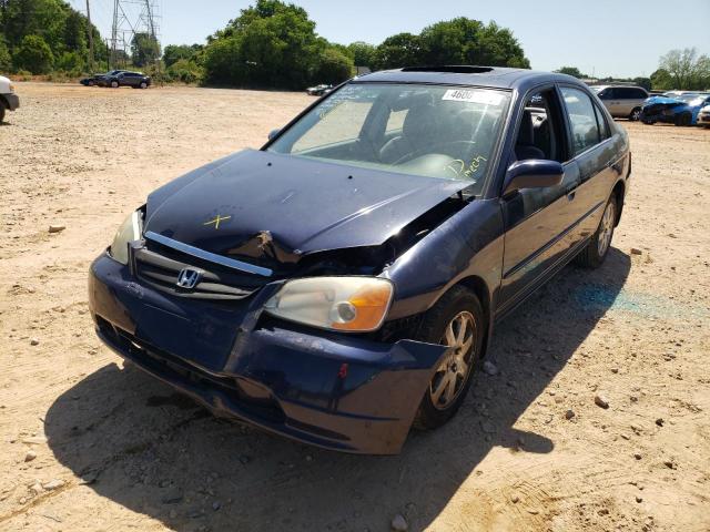 Photo 2 from auction – 2001 HONDA CIVIC EX with VIN 2HGES26721H585503