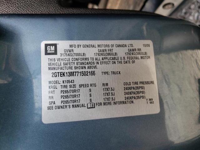 Photo 10 from auction – 2007 GMC NEW SIERRA with VIN 2GTEK13M771502166
